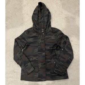 American Eagle Outfitters Jacket Women's Small Camo‎ Embroidered Full-Zip